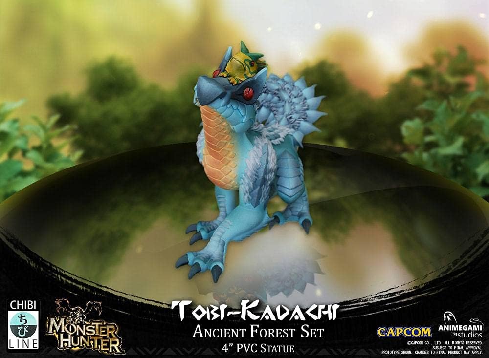 Monster Hunter AGS-CAPMHFTK PVC Figurine (Tobi-Kadachi), Blue, 4 Inchs