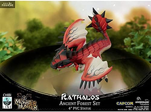 Animegami Monster Hunter Rathalos Figurine, Color Rosso, Extra Large (AGS-CAPMHAFARR