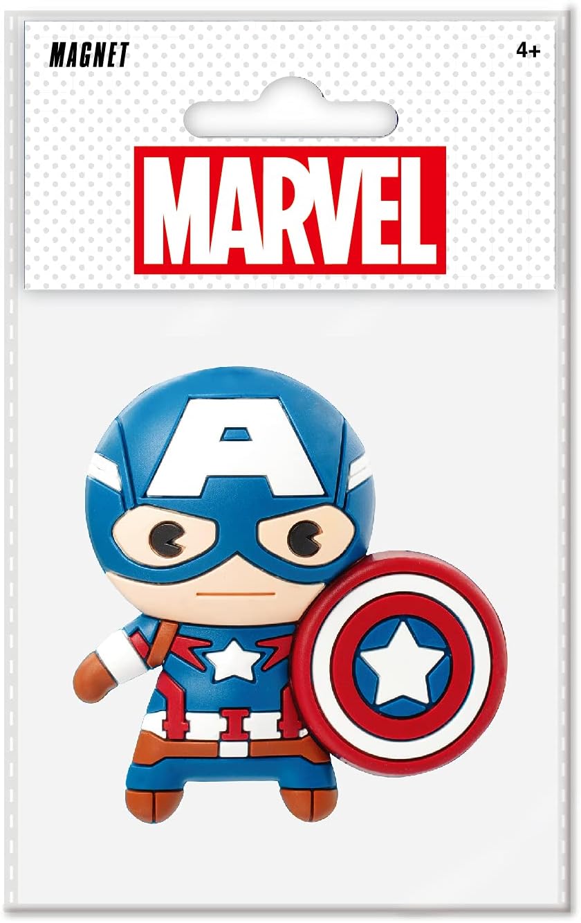 MONOGRAM MONOGRAM 68494 Captain America 3D-Schaumstoff-Magnet Spiel, Mehrfarbig