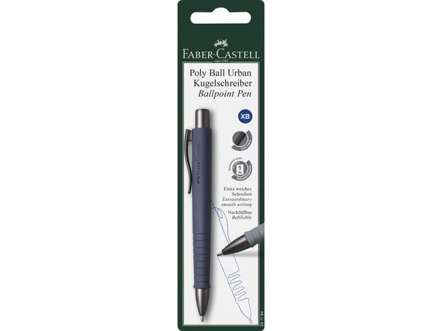 Palla da ballpen faber-castell polyball urban xb su blister