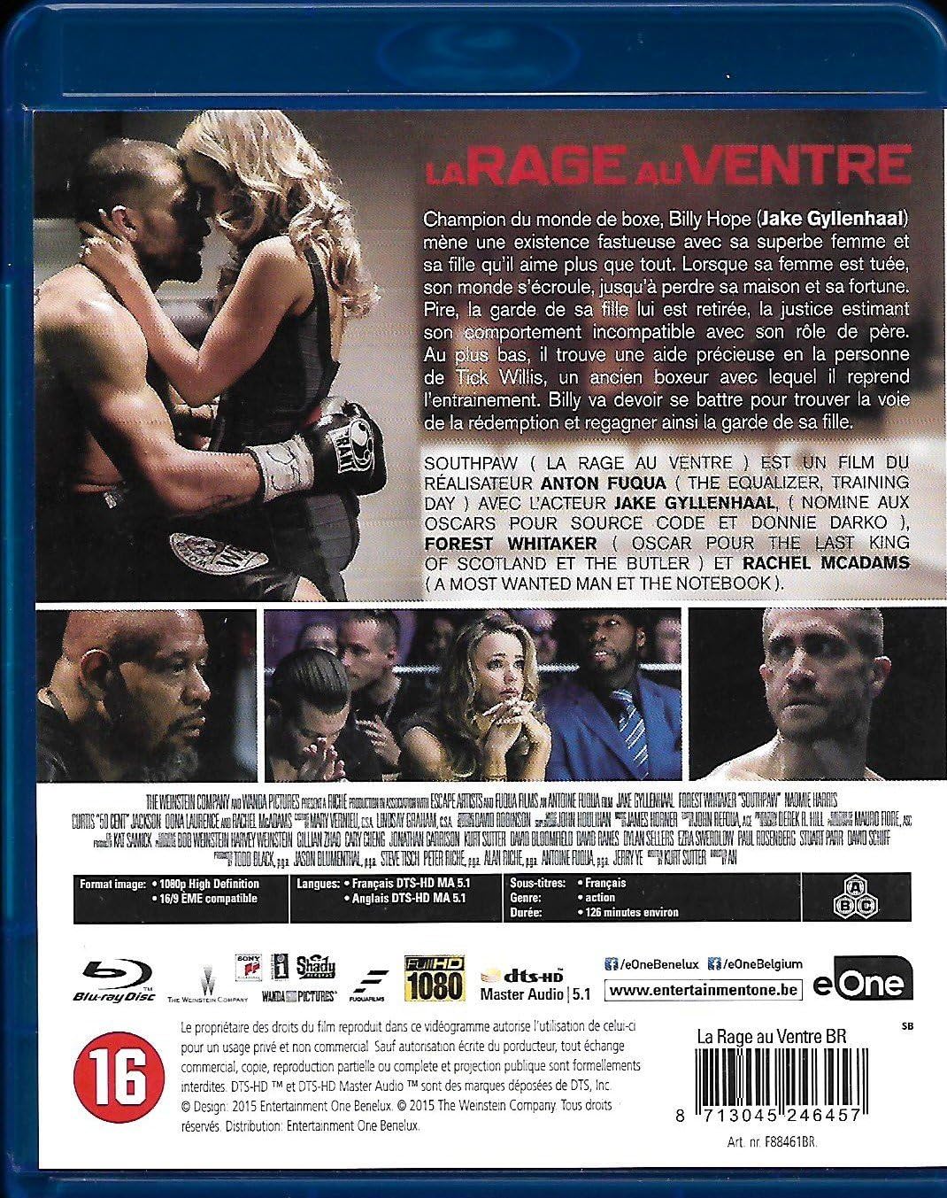 Rage Au Ventre La (Southpaw) (Blu-ray) (Geen Nederlandse ondertiteling)