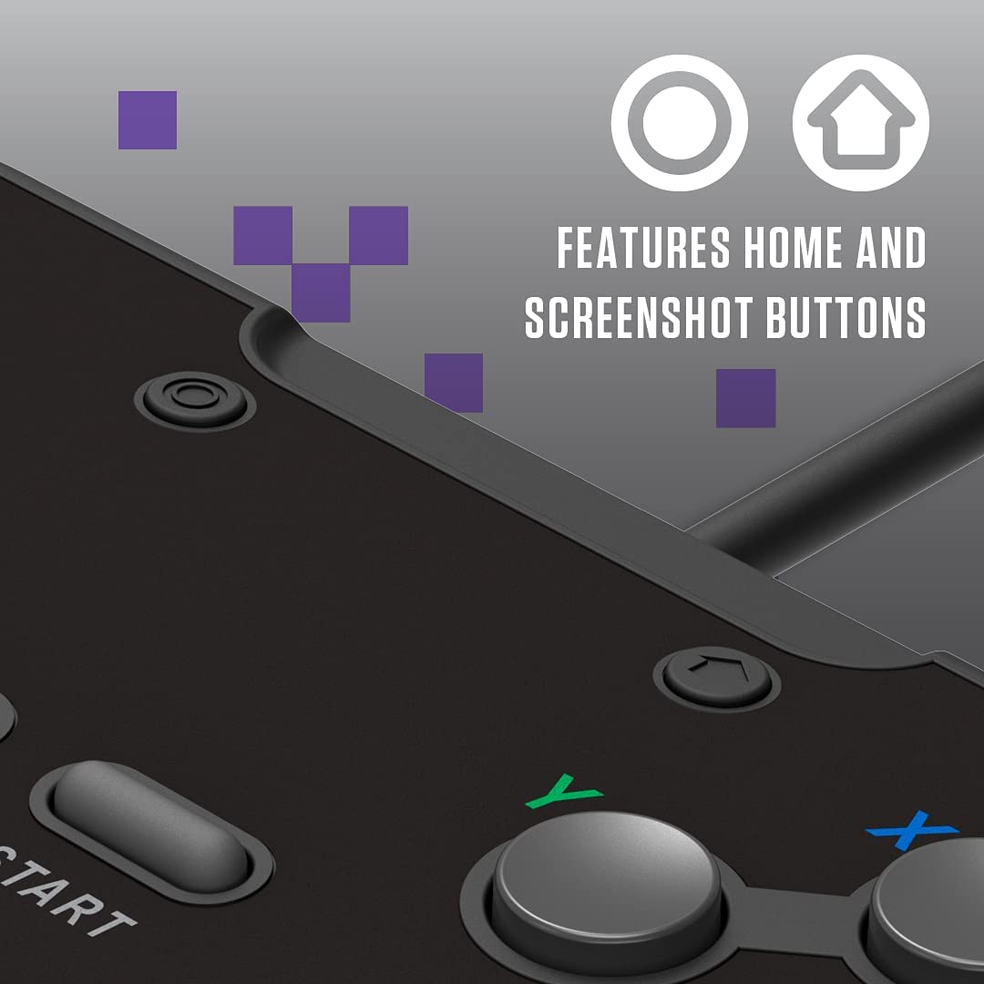 Retro-Bit Legacy16 USB Wired Controller For Steam, PC, Mac, Raspberry Pi, and Switch- Onyx Black (Nintendo Switch//