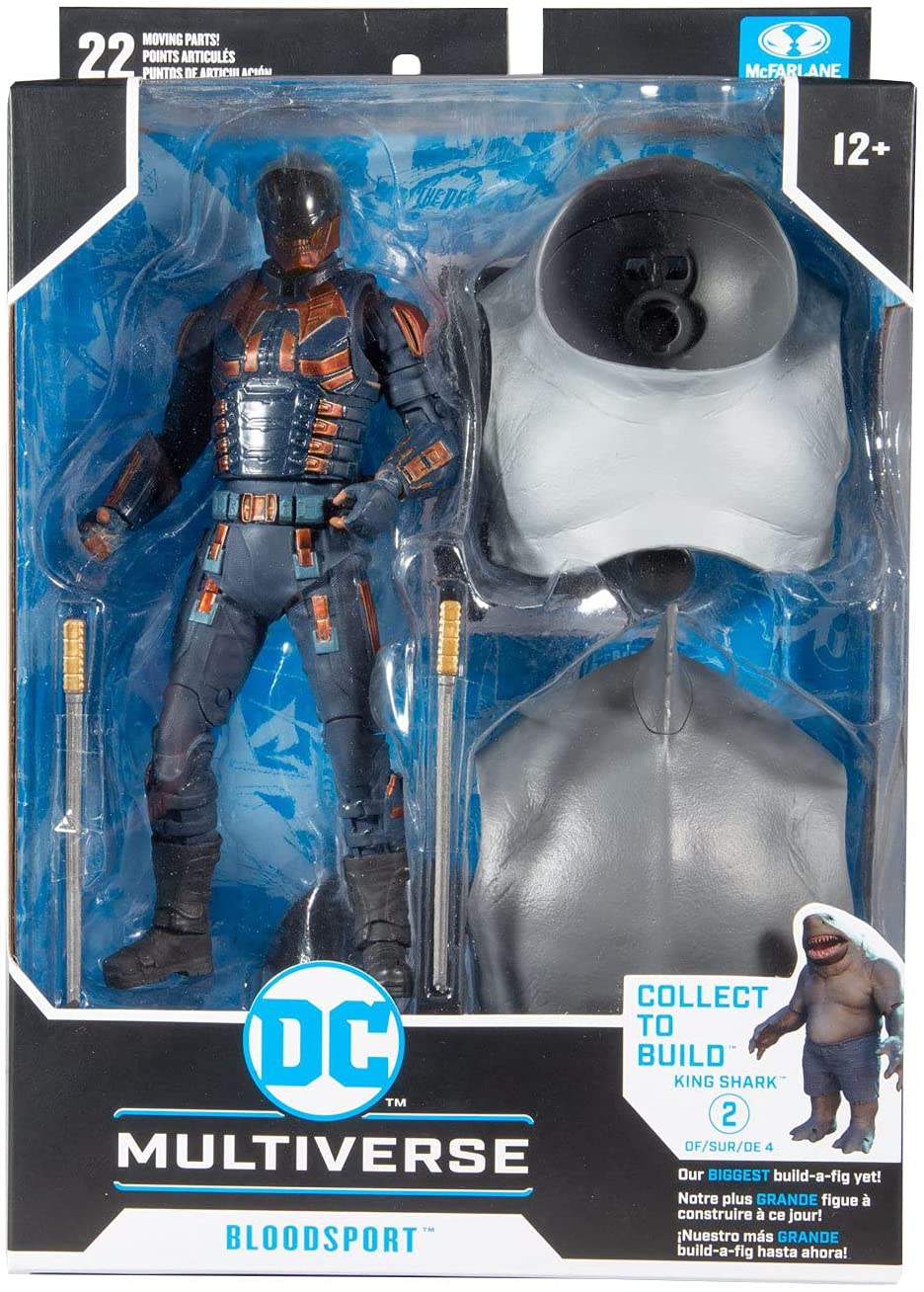 McFarlane Toys, DC Multiverse Build-A 7-inch Bloodsport Action Figure, Collectible DC Suicide Squad Movie Figure with Stand Base and Unique Collectible Character Card – Ages 12+