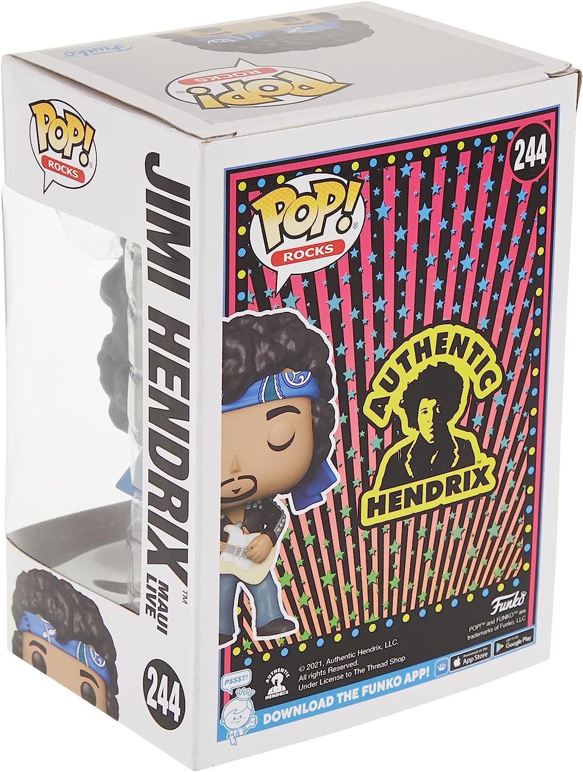 Funko POP! Rocks: Jimi Hendrix - (Live In Maui Jacket) - Collectable Vinyl Figure - Gift Idea - Official Merchandise - Toys for Kids & Adults - Music Fans - Model Figure for Collectors and Display OS