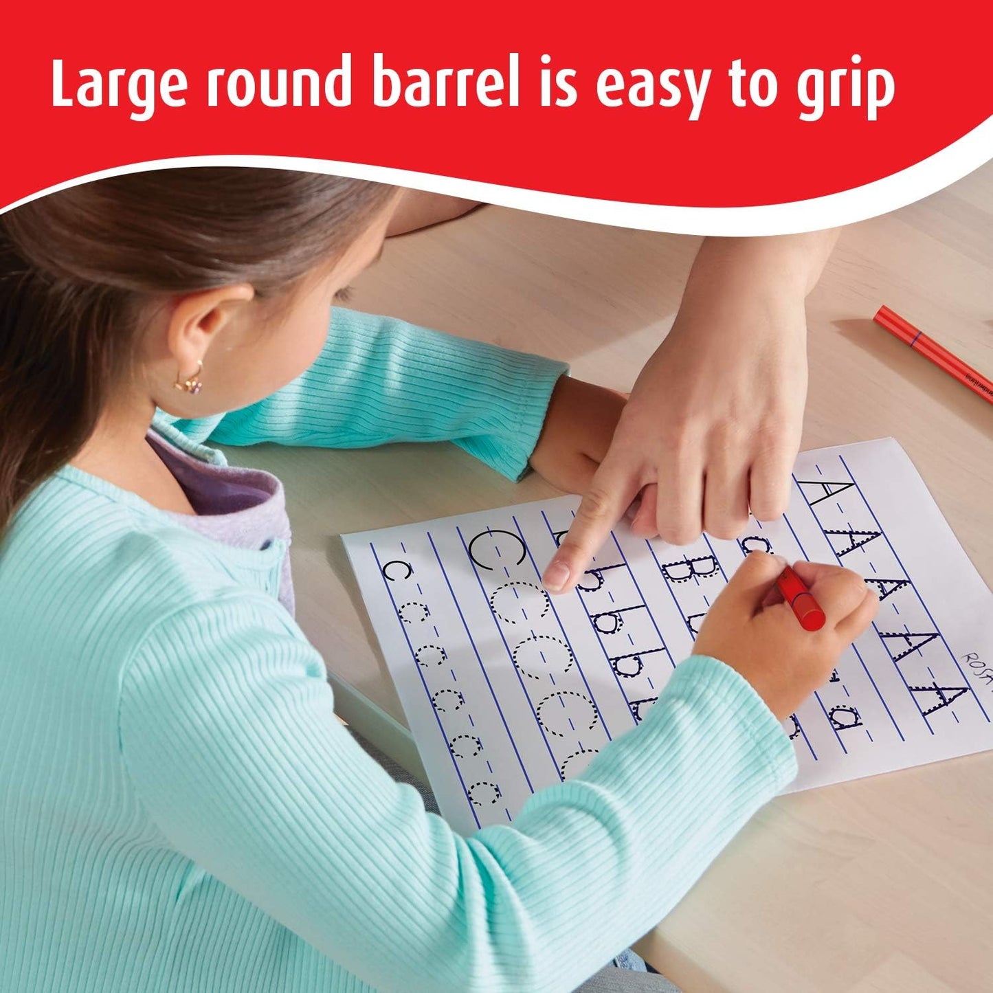 Berol Handwriting Pens | Round Shape | Washable Blue Ink | Bright Barrels | Class Pack of 200
