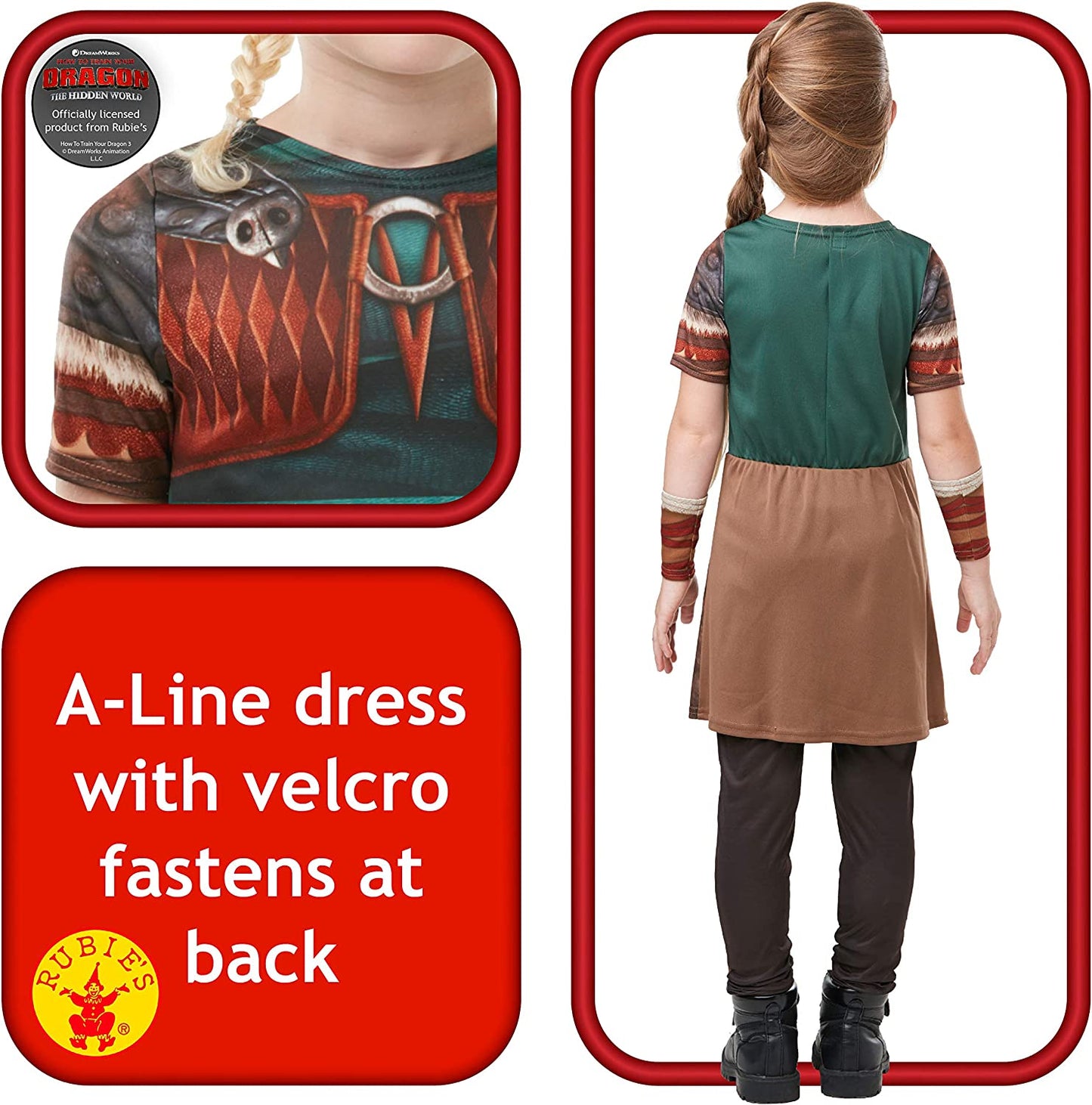 Rubie's Mädchen How To Train Your Dragon Kostüm.