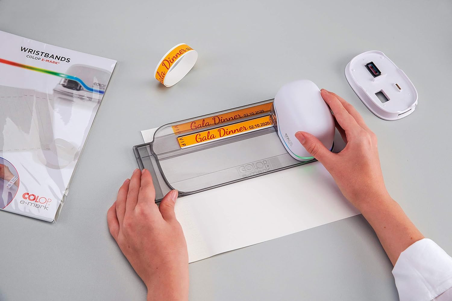 COLOP e-mark ruler | 155449 | Print onto large, small and uneven surfaces with perfect accuracey and precision