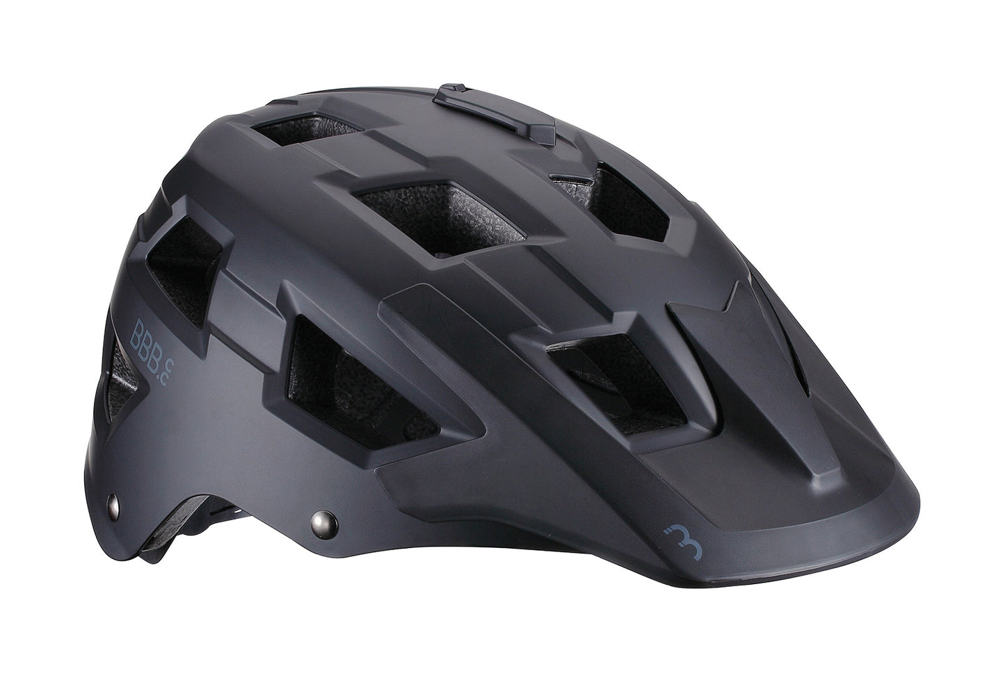 BBB Cycling, Adult MTB Mountain Bike Cycle Helmet with Large Visor for Trek and Trail Bikes, Camera Mount, ABS Shell, Nanga, BHE-54