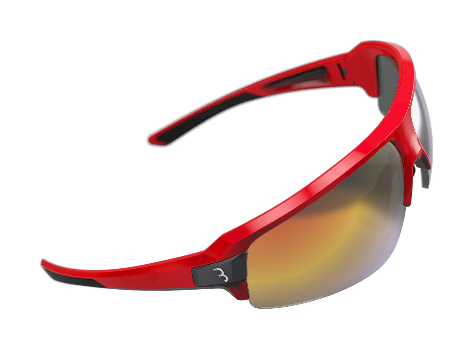 BBB Cycling Sports Glasses for Men & Women with 3 Interchangeable Lenses Lightweight Sunglasses UV Protection Half Frame for Bike Riding Impulse BSG-62
