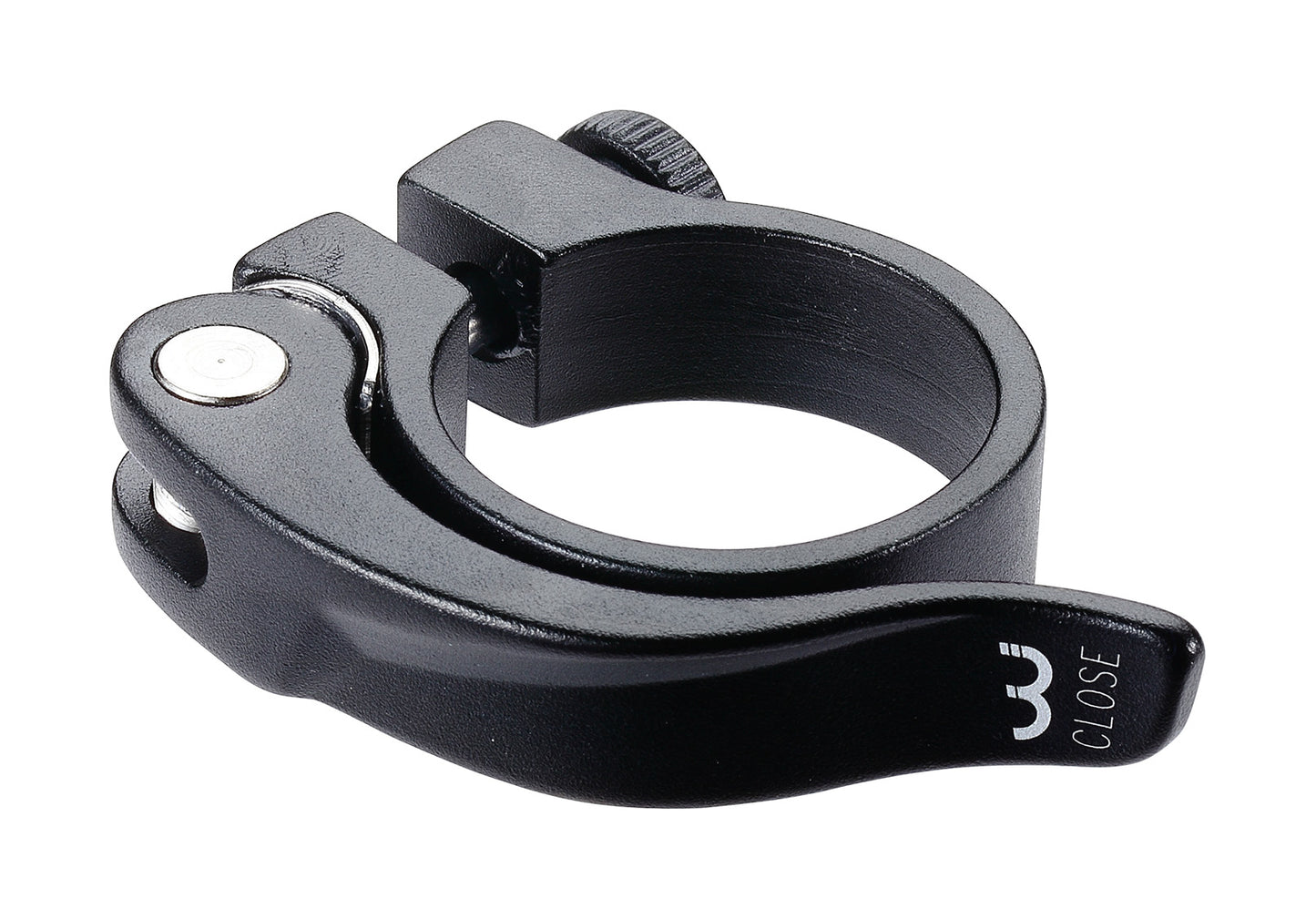 BBB Cycling SmoothLever Bike Seatpost Clamb Quick Release Seat Post Clamb for Aluminium Seatposts Roadbike, MTB and E-Bike | 34.9 mm Black - BSP-87