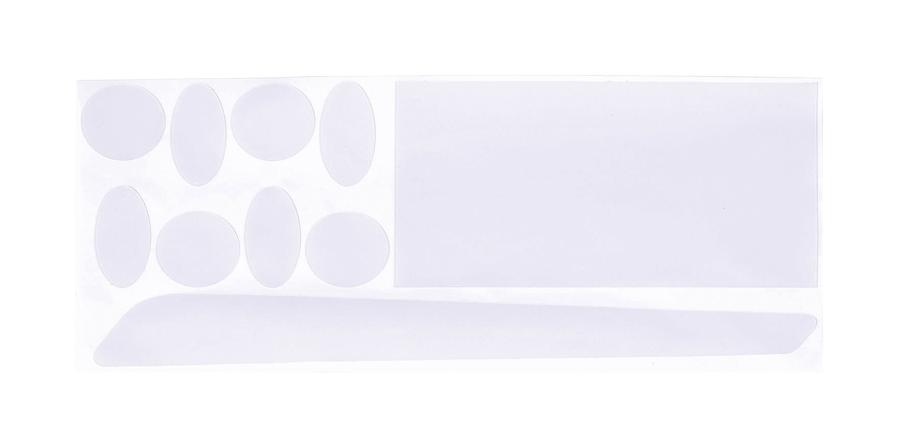 BBB, Set di Adesivi protettivi per Telaio Bici Protection ClearSkin, Bianco (Transparent