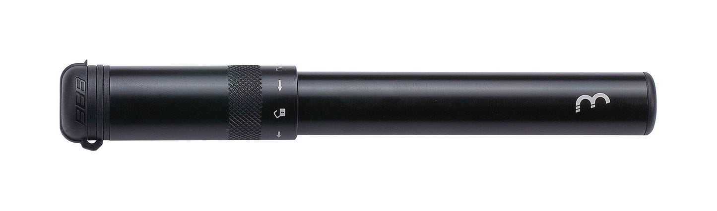 BBB Cycling BMP-49 EasyRoad Mini Pump for Bike Tires with Presta, Schrader and Dunlop Valves