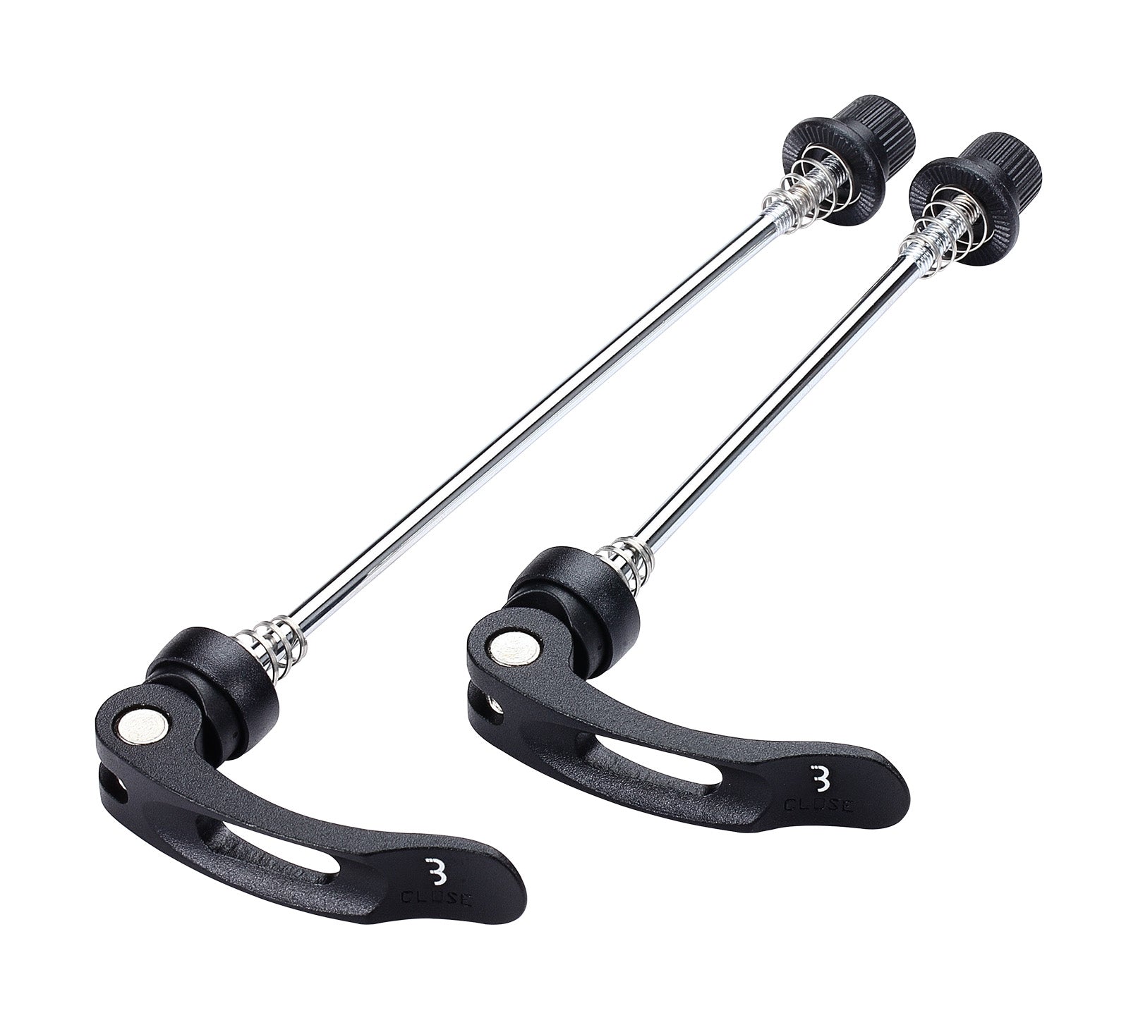 BBB Cycling, WheelBlock Skewers, Quick Release Axles for Wheel, Road, MTB and Mountain Bike Accessories, Bike Tools and Repair Kit, Aluminium, BQR-01