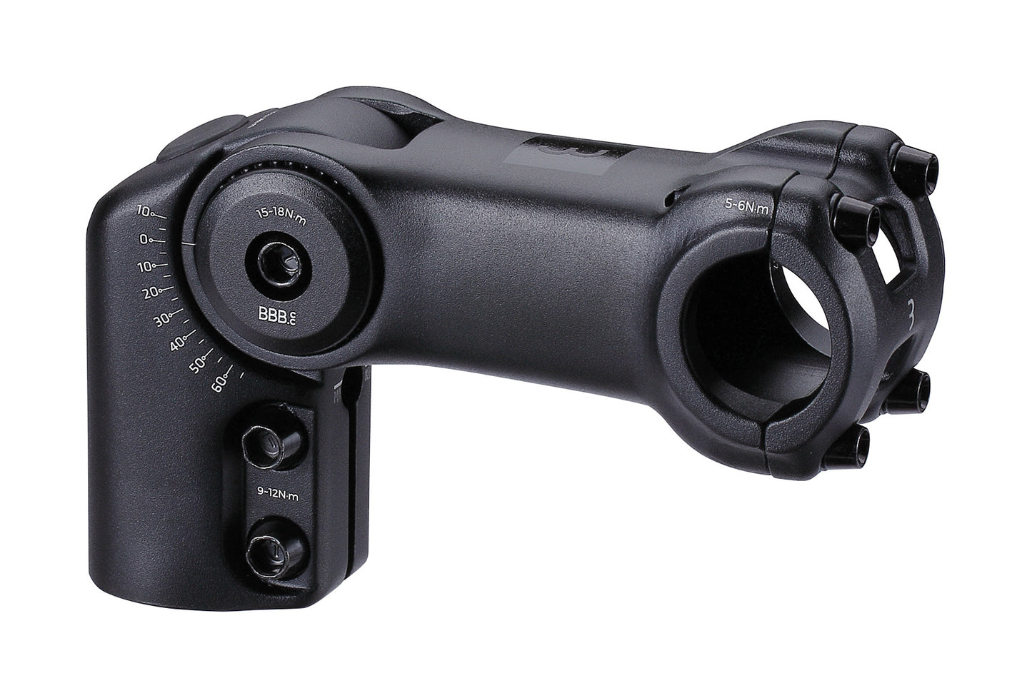 BBB 2021 HighFix V2 Adjustable Stem in Black 120Mm 25.4Mm, Black