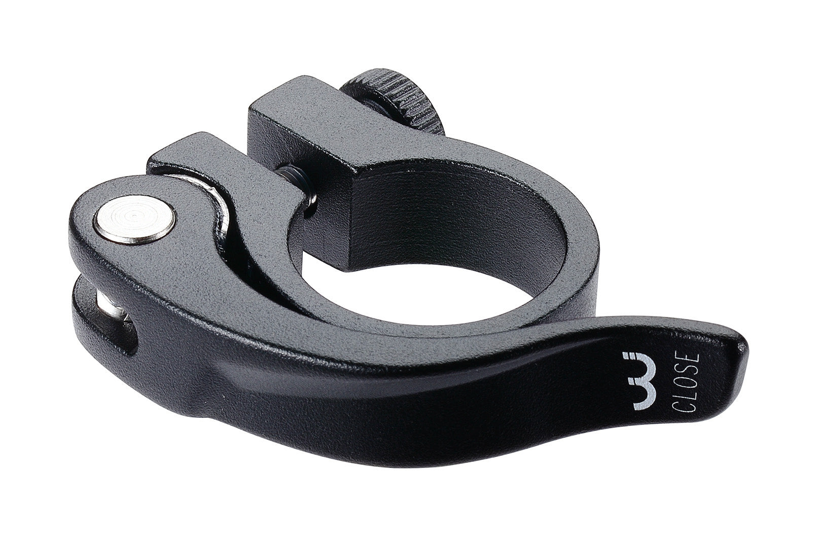 BBB Cycling SmoothLever Bike Seatpost Clamb Quick Release Seat Post Clamb for Aluminium Seatposts Roadbike, MTB and E-Bike | 28.6 mm Black - BSP-87