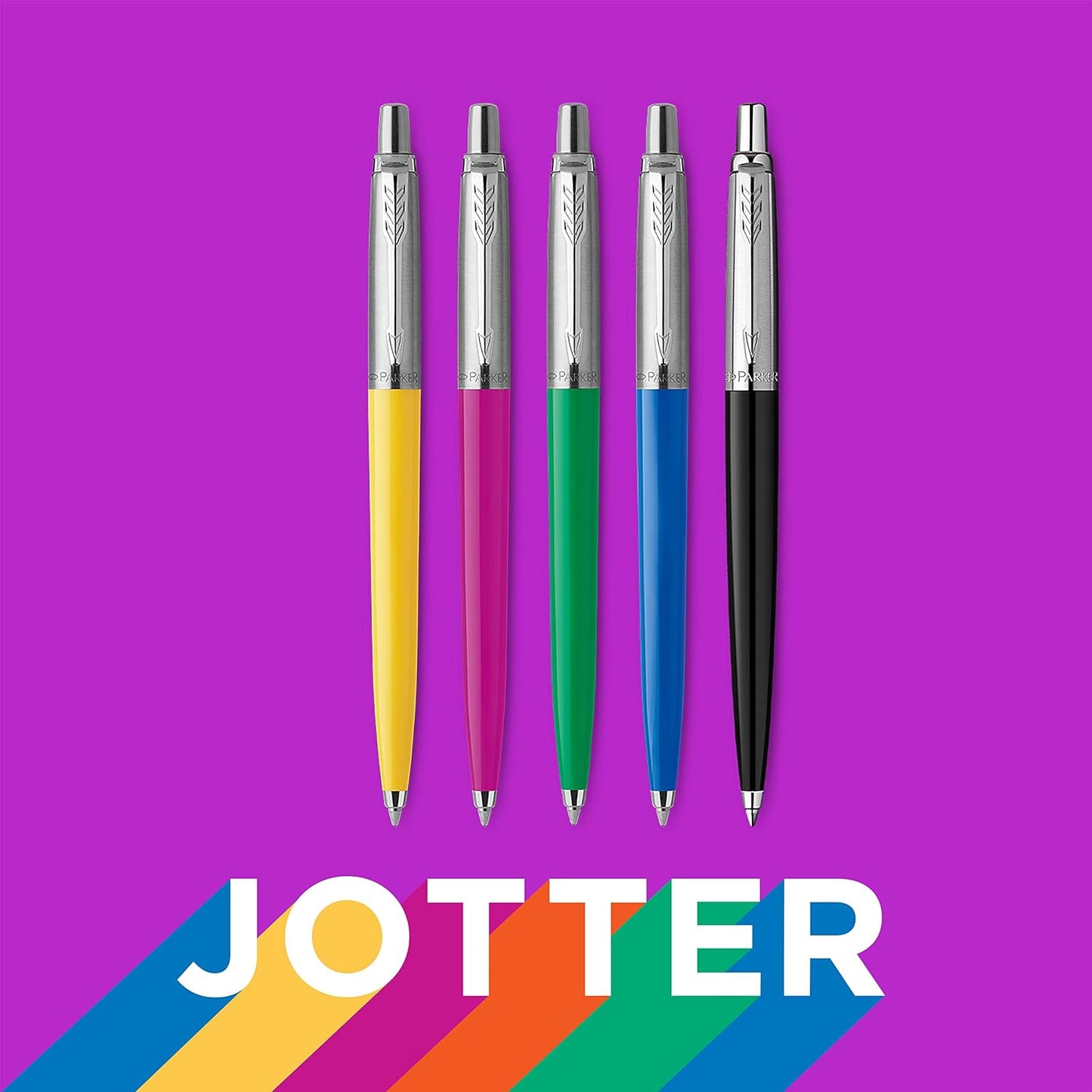 Parker Jotter Originals Gel Pen |Classic Black Finish | Medium Point (0.7 mm) | Blue Ink