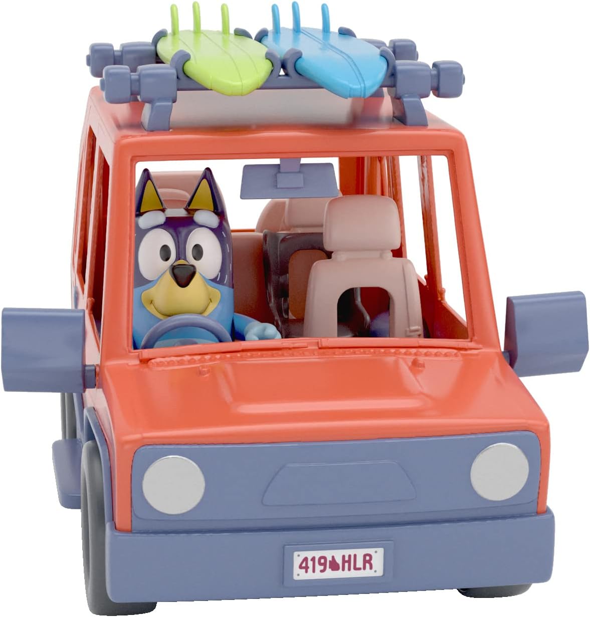 BlueY Heeler-Familienwagen, inklusive Bandit-Figur: 1 Fahrzeug mit Platz für 4 Figuren - offizieller Sammelartikel