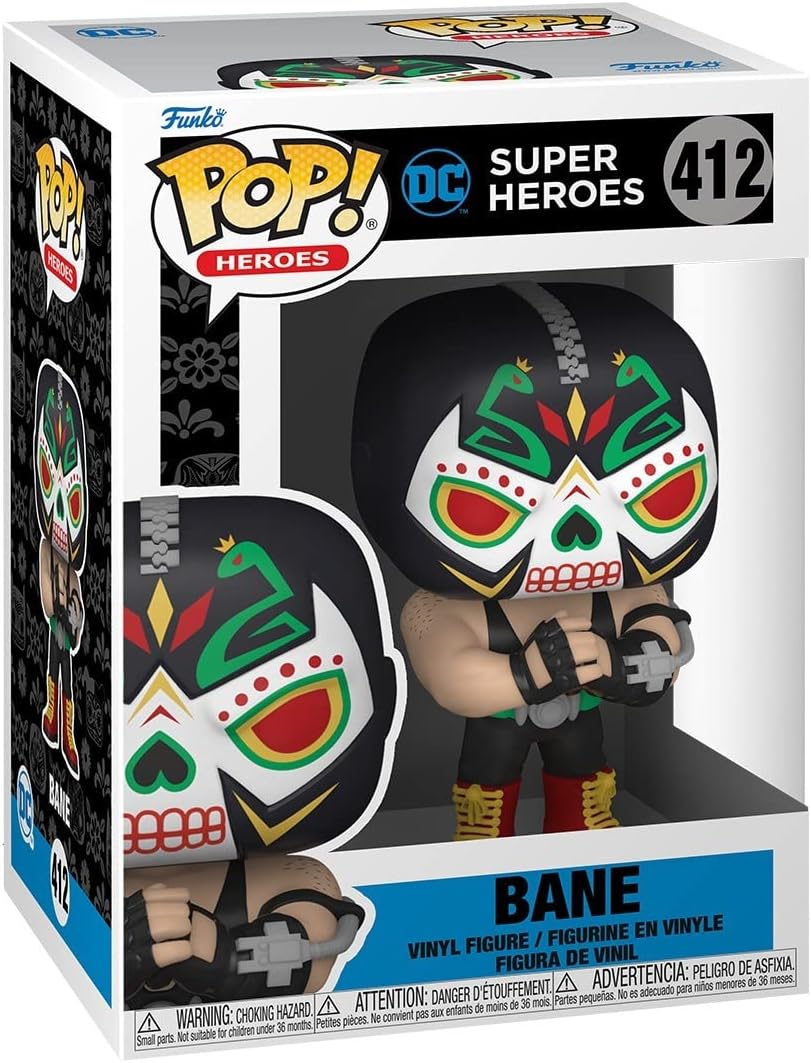 Funko POP! Heroes: Dia De Los DC - Bane - DC Comics - Collectable Vinyl Figure - Gift Idea - Official Merchandise - Toys for Kids & Adults - Comic Books Fans - Model Figure for Collectors and Display