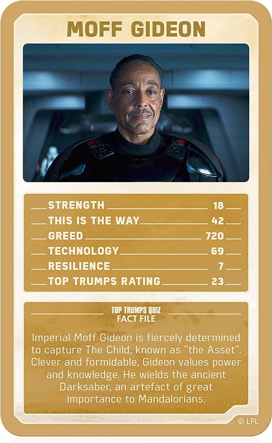 Top Trumps Star Wars The Mandalorian Limited Editions Card Game, play with Greef Karga, Moff Gideon, Boba Fett, Koska Reeves, and Grogu himself, gift and toy for boys and girls aged 6 plus