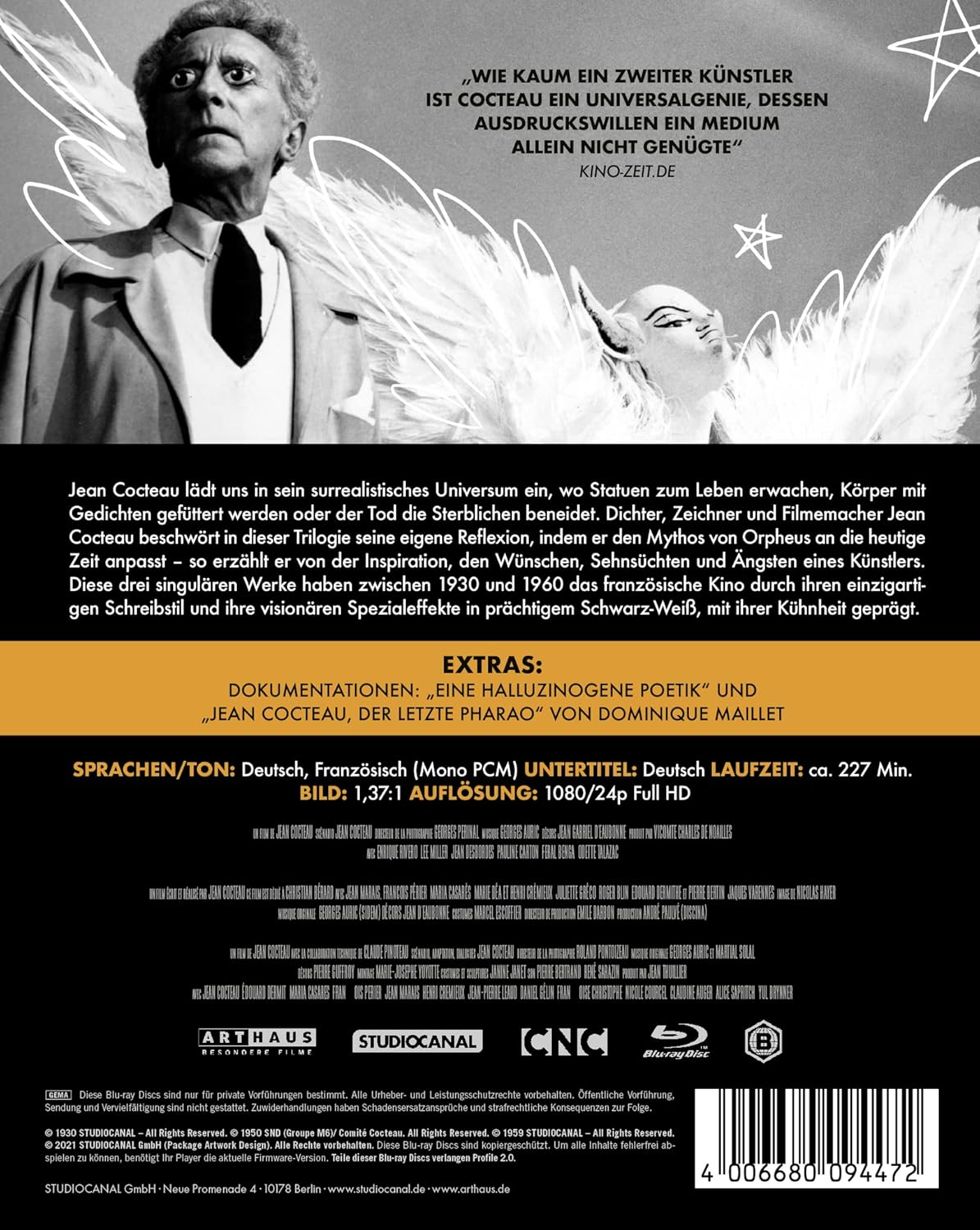 Jean Cocteau: Die Orpheus Trilogie