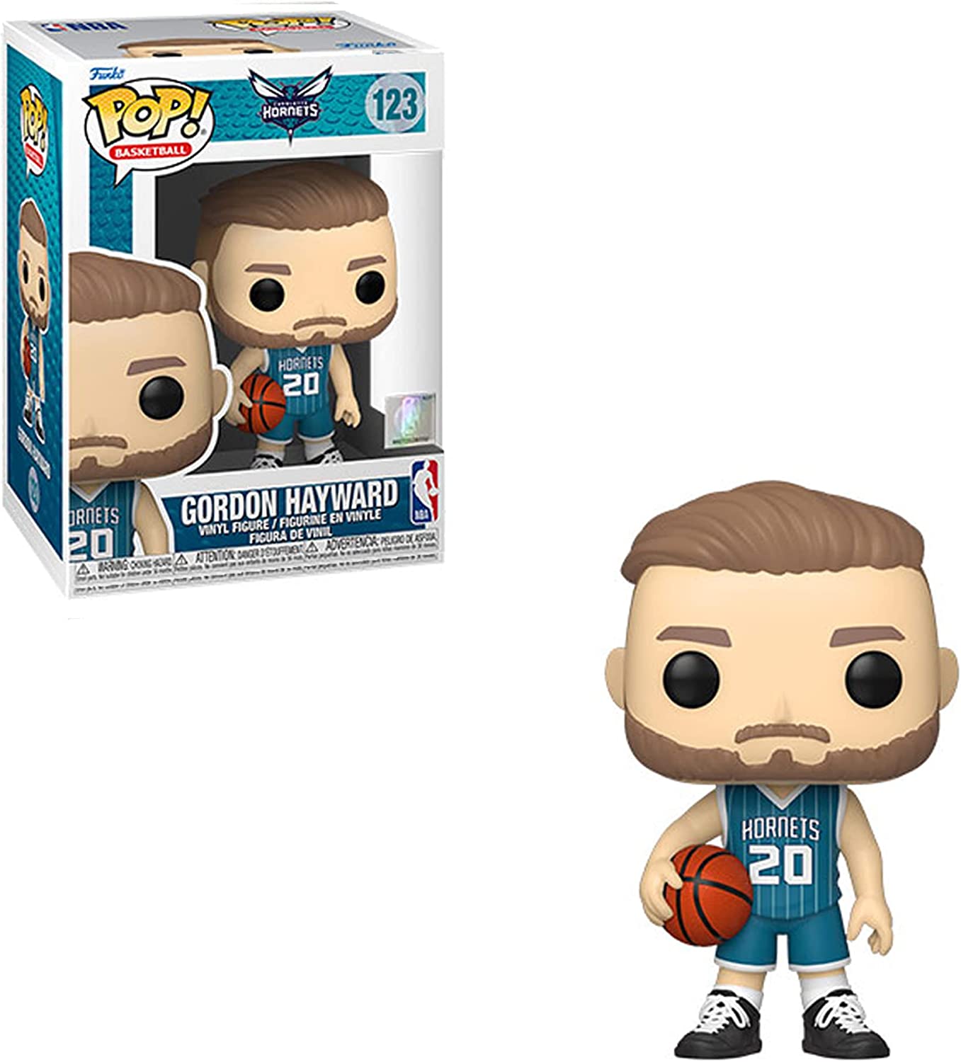 Funko POP! NBA: Hornets - Gordon HaywardHayward - (Teal Jersey) - Collectable Vinyl Figure - Gift Idea - Official Merchandise - Toys for Kids & Adults - Sports Fans - Model Figure for Collectors