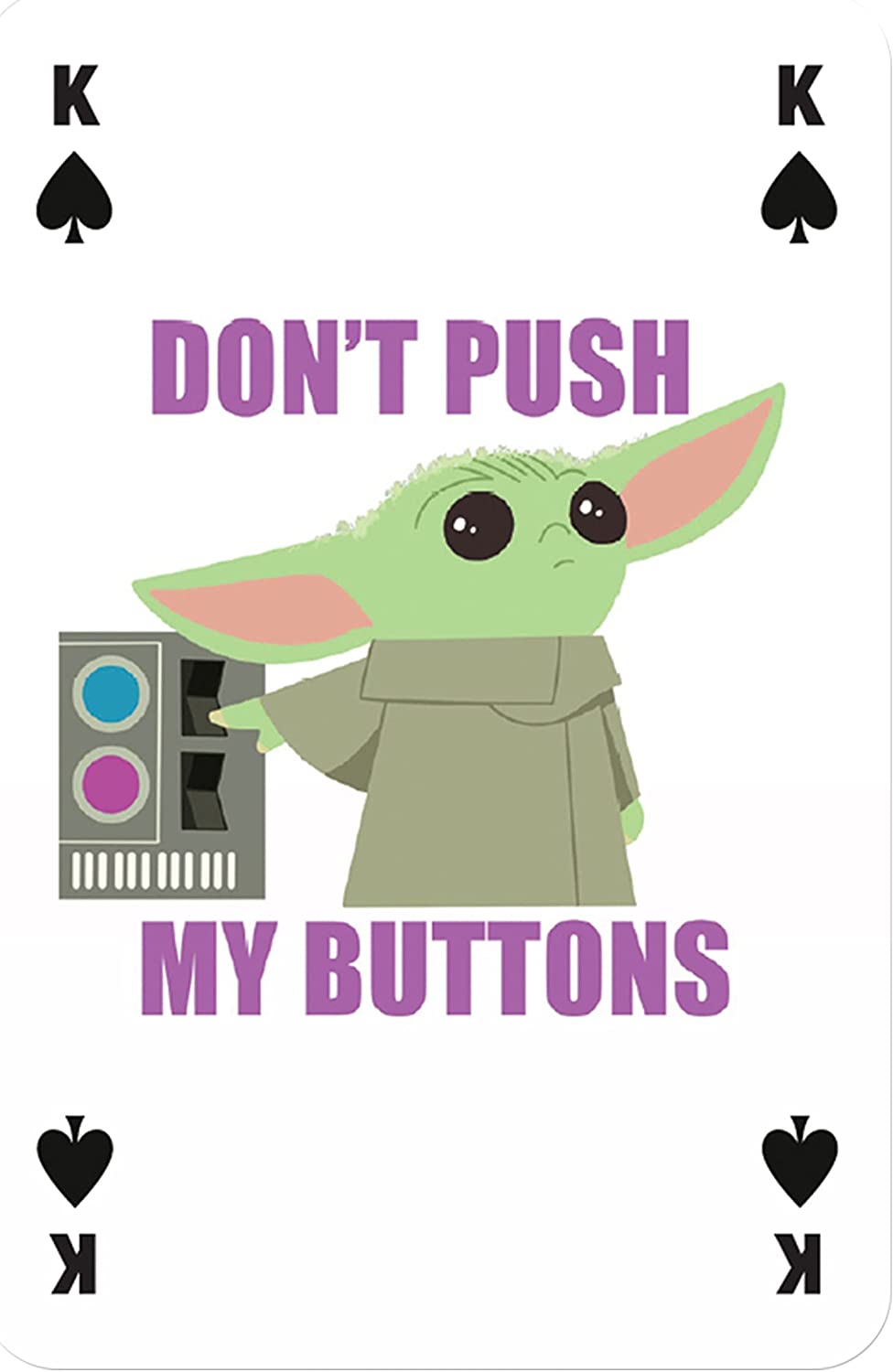 Waddingtons Number 1 Star Wars The Mandalorian - The Child Playing Card Game, Play with your favourite Baby Yoda meme, Perfect travel and family game for ages 4 and up, White