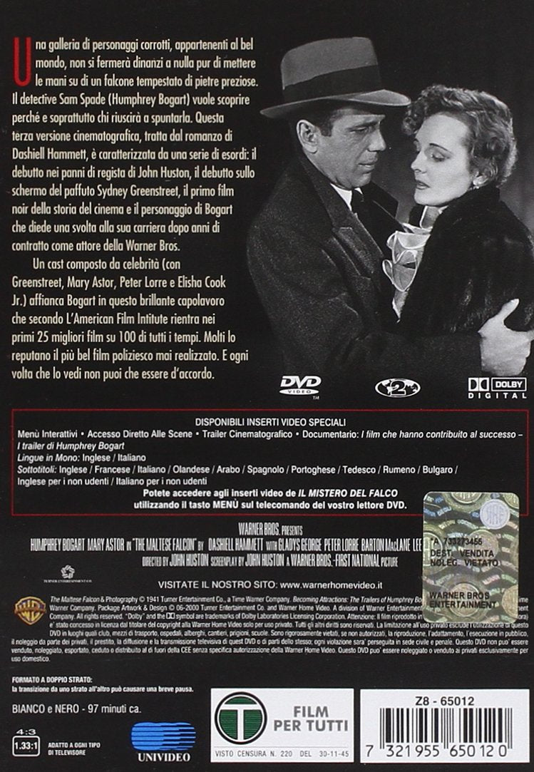 il mistero del falco dvd Italian Import