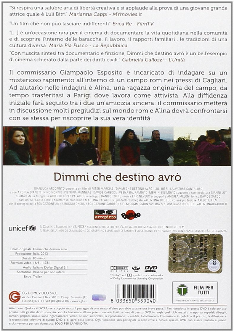 dimmi che destino avro' dvd Italian Import