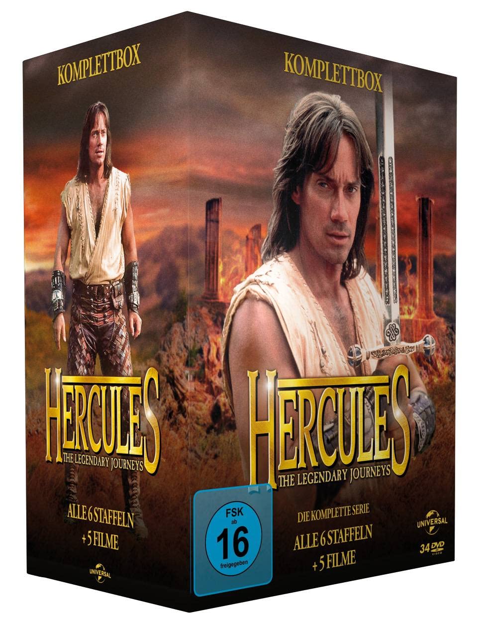 Hercules - The Legendary Journeys: Die komplette Serie. Alle 6 Staffeln + 5 Filme (34 Discs)
