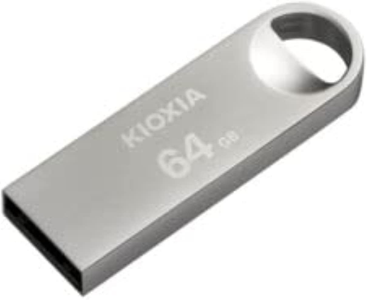 KIOXIA TransMemory U366 USB Flash Drive 64GB 3.0 USB File Transfer on PC/MAC, Metal