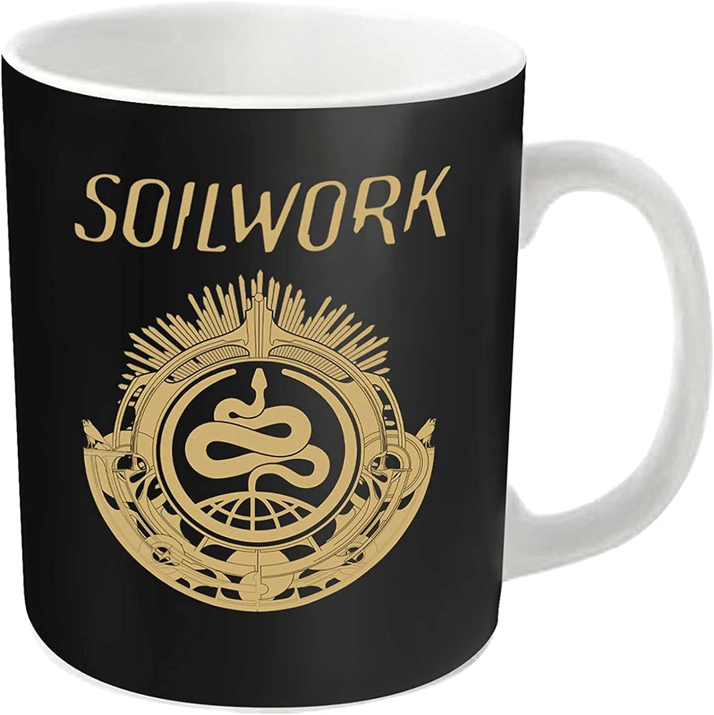 Soilwork Mug Snake Band Logo Official White Boxed One Size