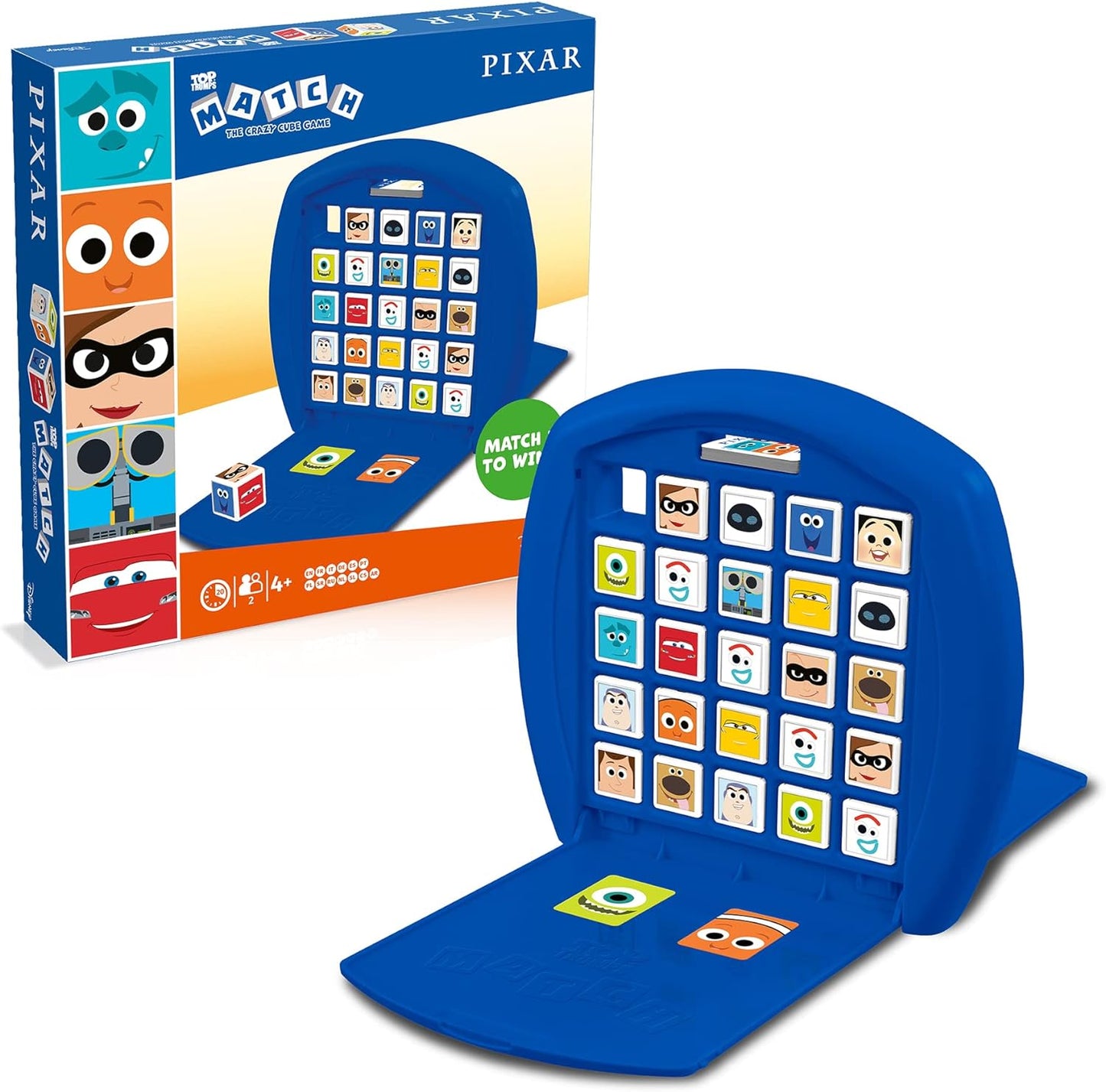 Top Trumps Match - The Crazy Cube Game - Pixar Movie Characters Blue