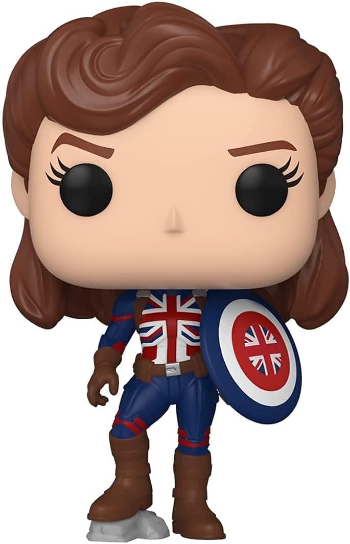 Funko POP! Marvel: Marvel - What If– Captain Carter - Marvel What If - Collectable Vinyl Figure - Gift Idea - Official Merchandise - Toys for Kids & Adults - TV Fans - Model Figure for Collectors