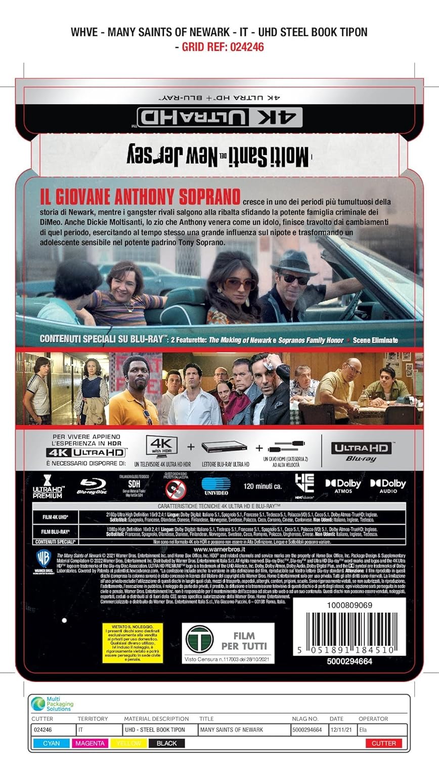 Molti Santi Del New Jersey, I Steelbook (4K Ultra-HD + Blu-Ray) (2 Blu Ray