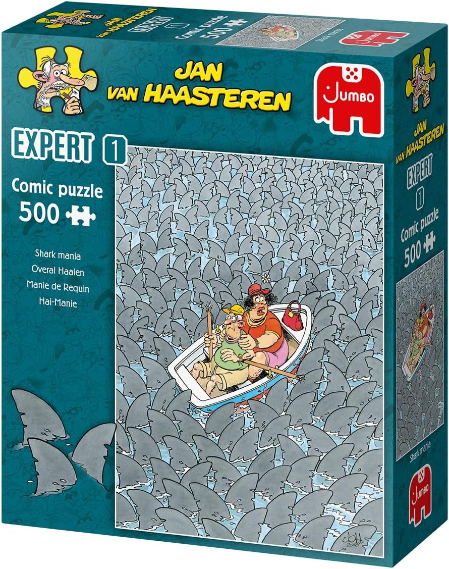 Jumbo Diset Jan van Haasteren Expert 1: Sharks Everywhere 500 Pieces - Puzzle for Adults