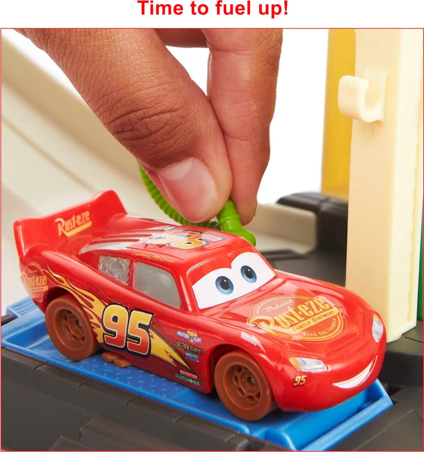 Disney and Pixar Cars Toys | Track Set and Storage | Race and Go Playset with Lightning McQueen Toy Car | 3 Configurations | Kids Gifts