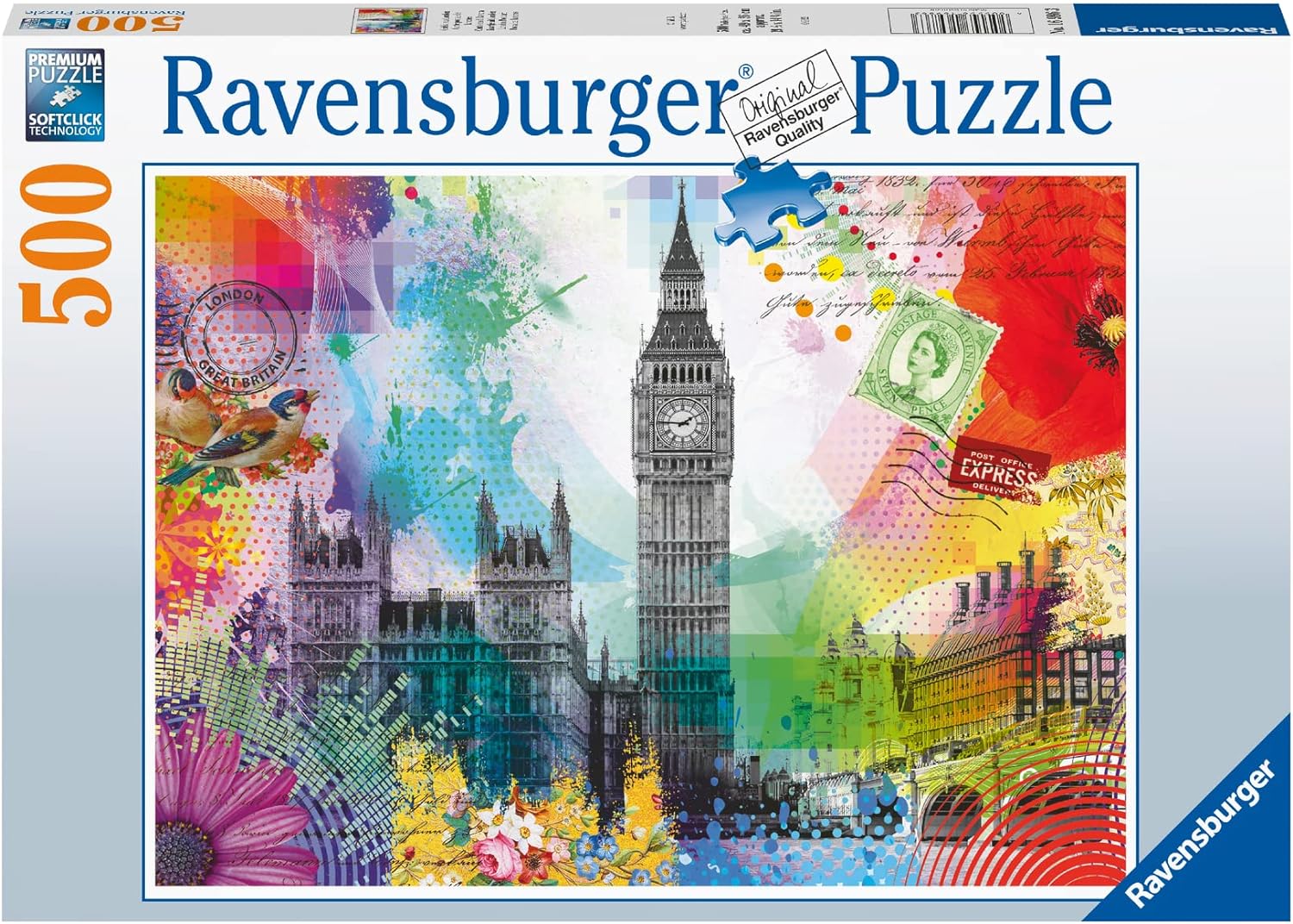 Ravensburger Puzzle 16986 Grüße aus London 500 Teile Puzzle