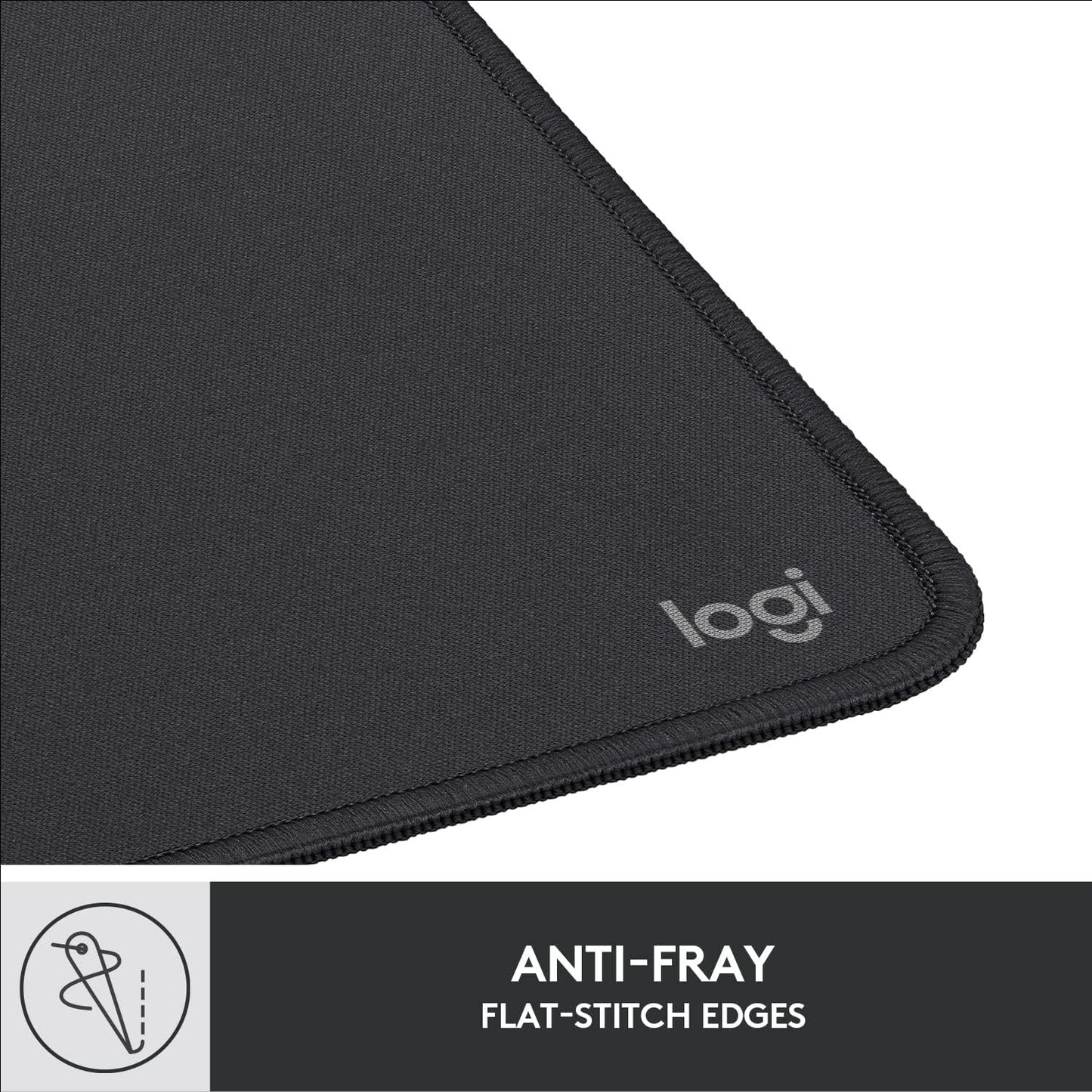 Logitech Mouse Pad - Studio Series, Computer Mouse Mat with Anti-slip Rubber Base, Easy Gliding, Spill-Resistant Surface, Durable Materials, Portable, in a Fresh Modern Design