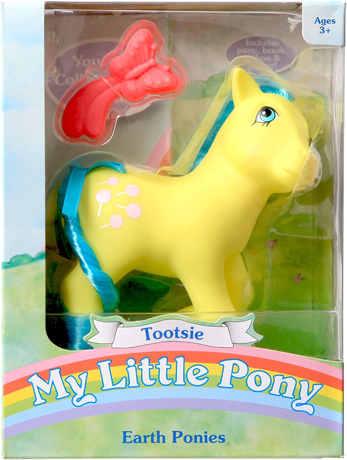 My Little Pony 35299 Tootsie Classic Pony, Retro Horse Gifts, Collectable Vintage Toys for Kids, Unicorn Toys for Boys and Girls Aged 3 Years and Up, Red