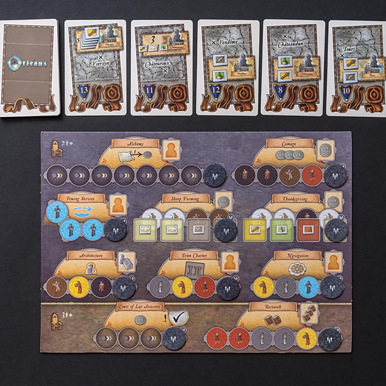 Capstone Games: Orleans, Trade & Intrigue Expansion, Strategy Board Game, 2 to 5 Players, 90 Minute Play Time, Ages 12 and Up