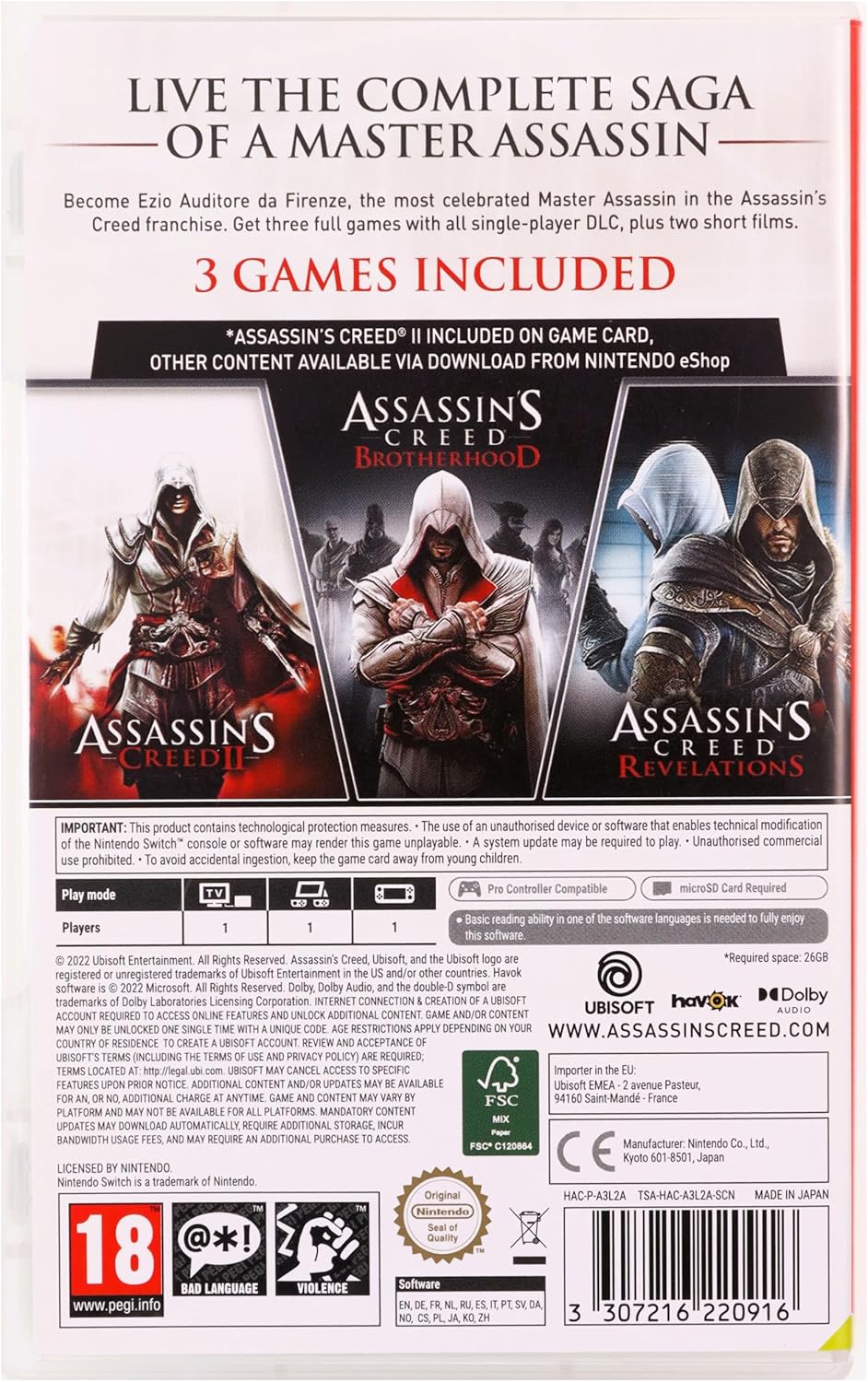 Assassin's Creed: The Ezio Collection (Nintendo Switch