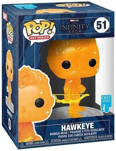 Funko POP! Artist Series: Marvel Infinity Saga - Hawkeye - Orange - Collectable Vinyl Figure - Includes Premium Plastic Protector Display Case - Gift Idea - Official Merchandise