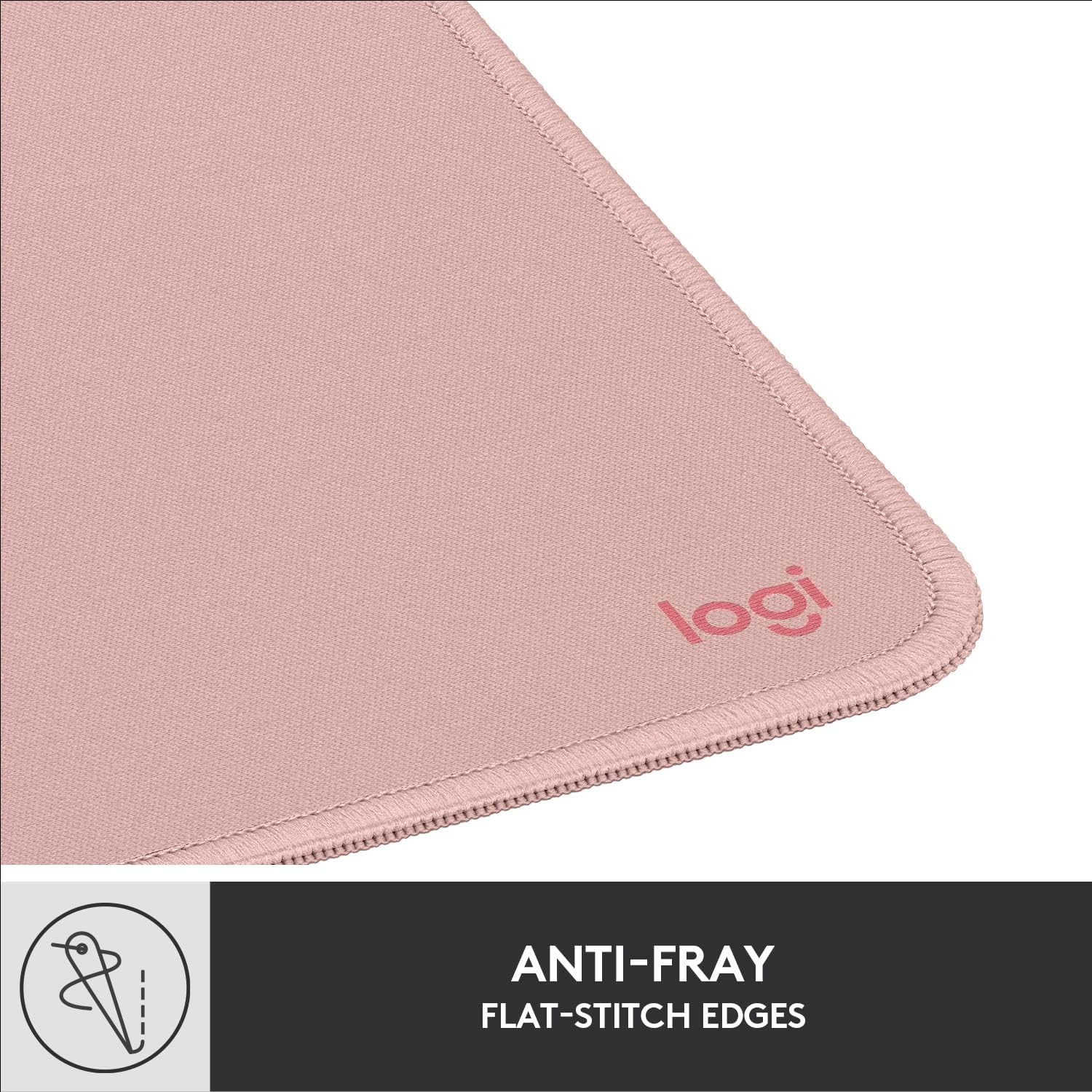Logitech Mouse Pad - Studio Series, Computer Mouse Mat with Anti-slip Rubber Base, Easy Gliding, Spill-Resistant Surface, Durable Materials, Portable, in a Fresh Modern Design