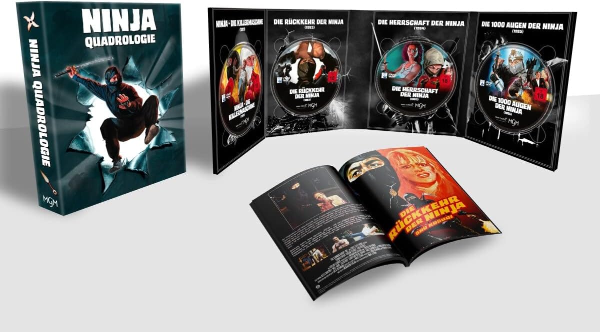 Ninja Quadrologie 1-4 Deluxe-Digipak (4 Dvds