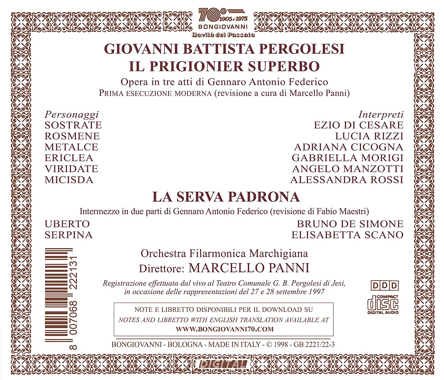 Il Prigionier Superbo