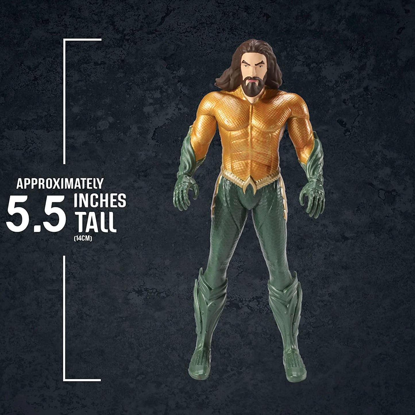 BendyFigs The Noble Collection DC Comics Mini Aquaman - 5.5in (14cm) Noble Toys Miniature Bendable Figure Posable Doll Figures
