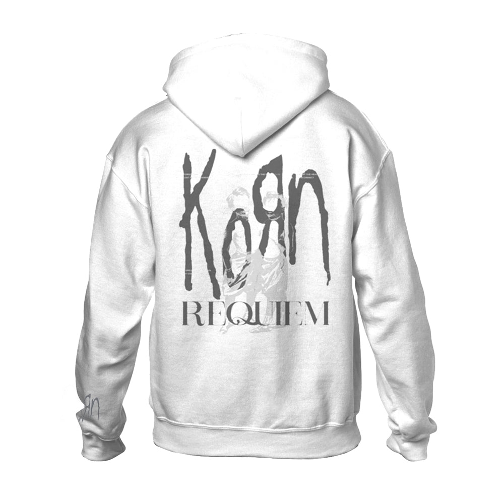 KORN - REQUIEM WHITE Hooded Sweatshirt X-Large