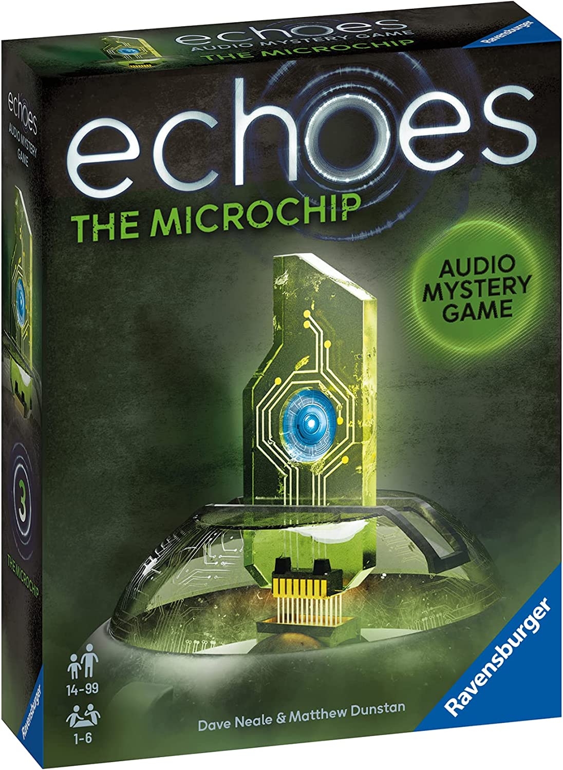 Ravensburger Echoes The Microchip - Immersive Audio Murder Mystery Party Game for Adults Age 14 Years Up - 1 to 6 Players