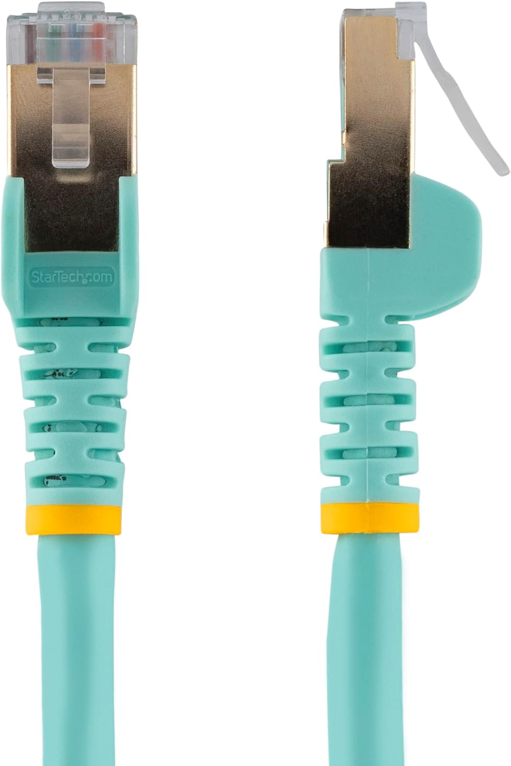 StarTech.com 10m CAT6a Ethernet Cable - Aqua - RJ45 Snagless Connectors - CAT6a STP Cord - Copper Wire - Network Cable (6ASPAT10MAQ)