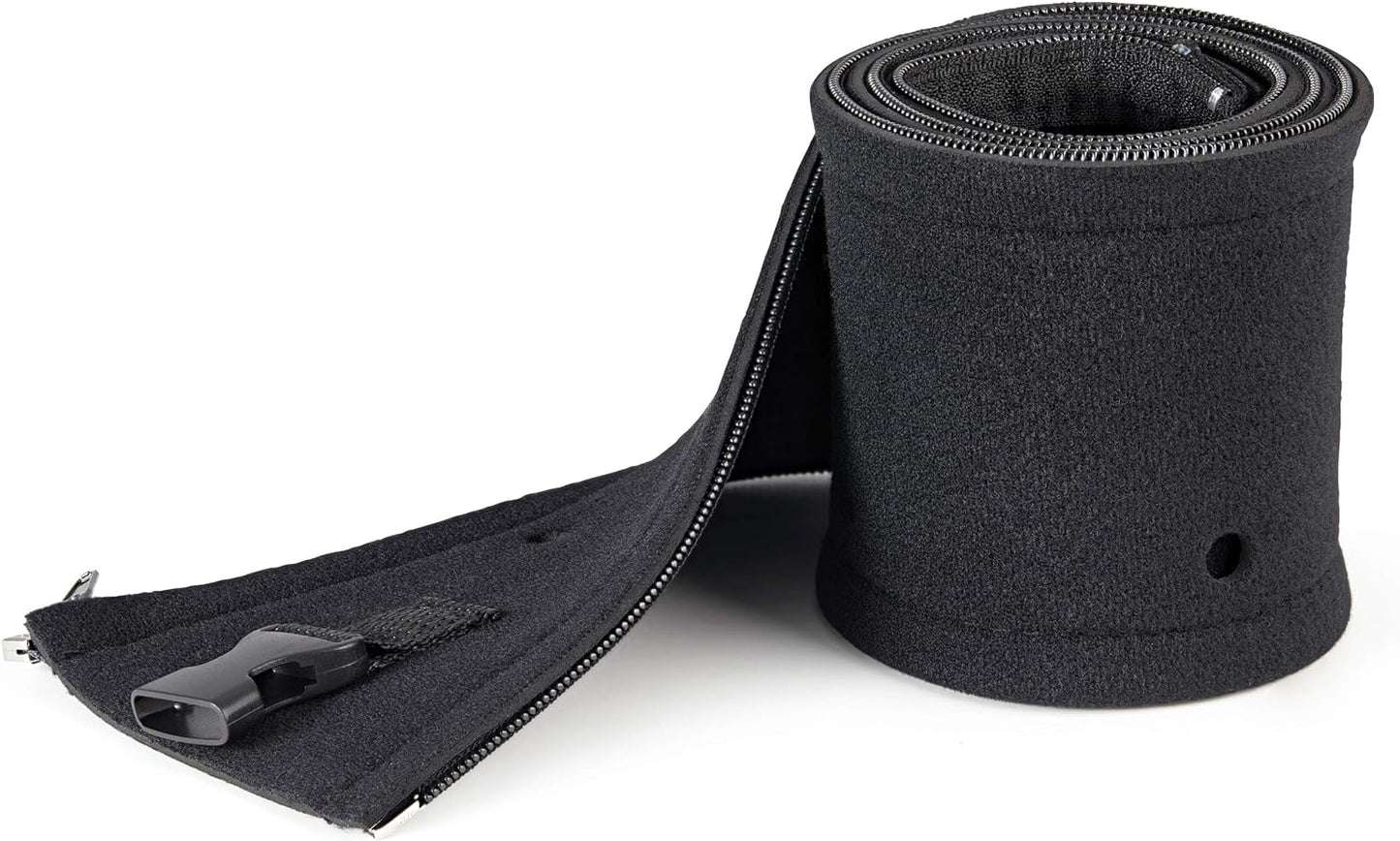StarTech.com 40" (1m) Neoprene Cable Management Sleeve with Zipper & Buckle - 1.2" (3cm) Diameter - Computer/PC Power/Network/AV Cord Cover/Manager - Flexible Cable Organizer Wrap - Black (WKSTNCMZP
